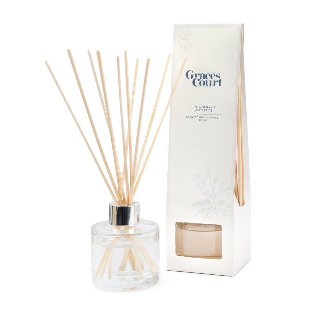 Snowberry & Mistletoe Reed Diffuser | Graces Court